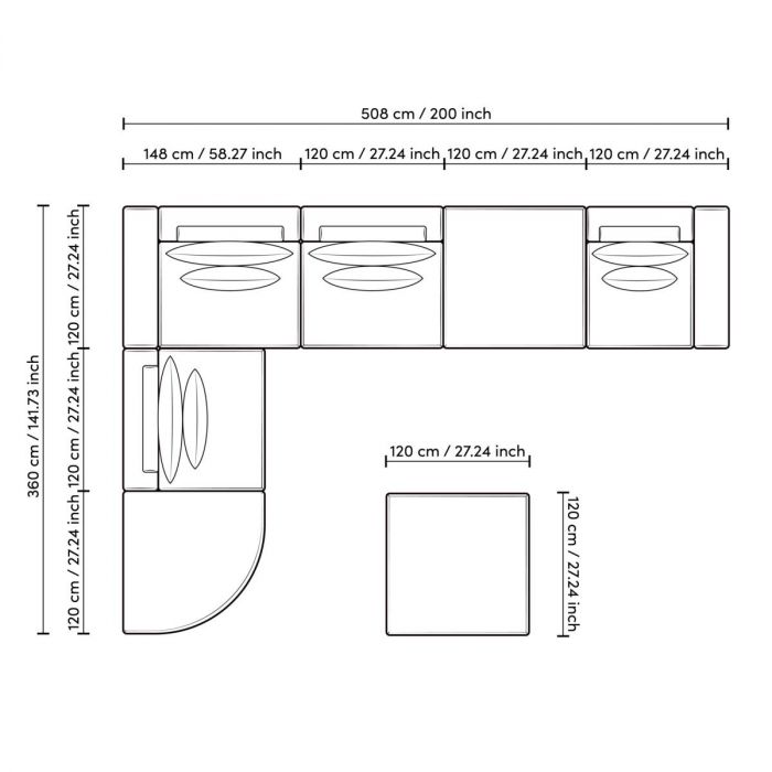 Sofa Lounge Club nuoro beige