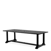 Outdoor Dining Table Bell Rive rectangular black