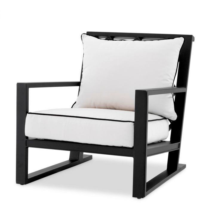 Outdoor Chair Como black sunbrella canvas