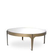 Coffee Table Artemisa S brushed brass finish