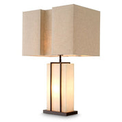 Table Lamp Graham bronze highlight finish incl shade