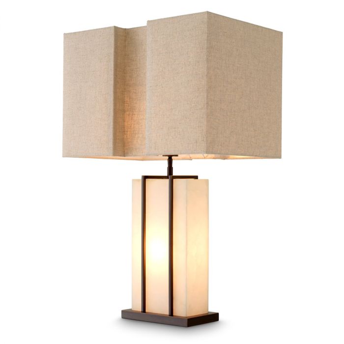 Table Lamp Graham bronze highlight finish incl shade