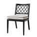 Outdoor Dining Chair Paladium black sunbrella canvas