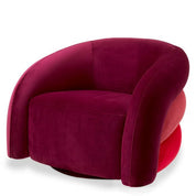 Swivel Chair Novelle savona bordeaux velvet
