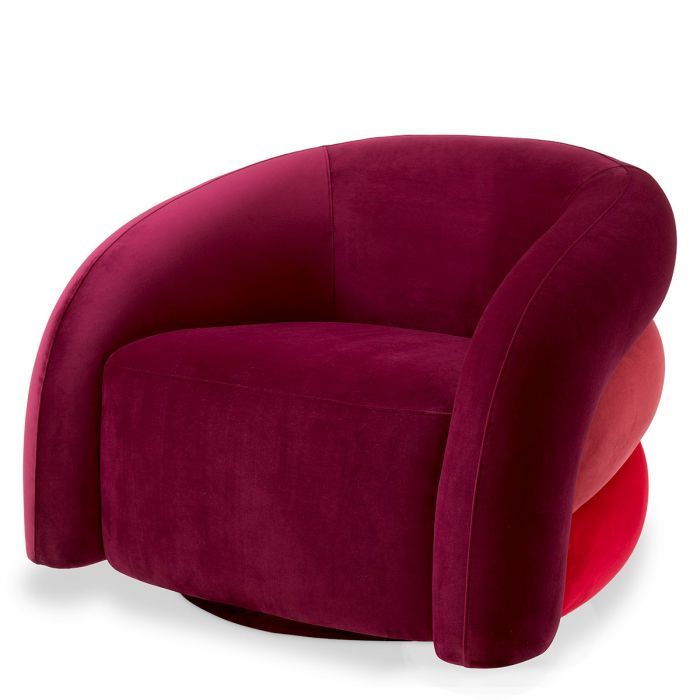 Swivel Chair Novelle savona bordeaux velvet