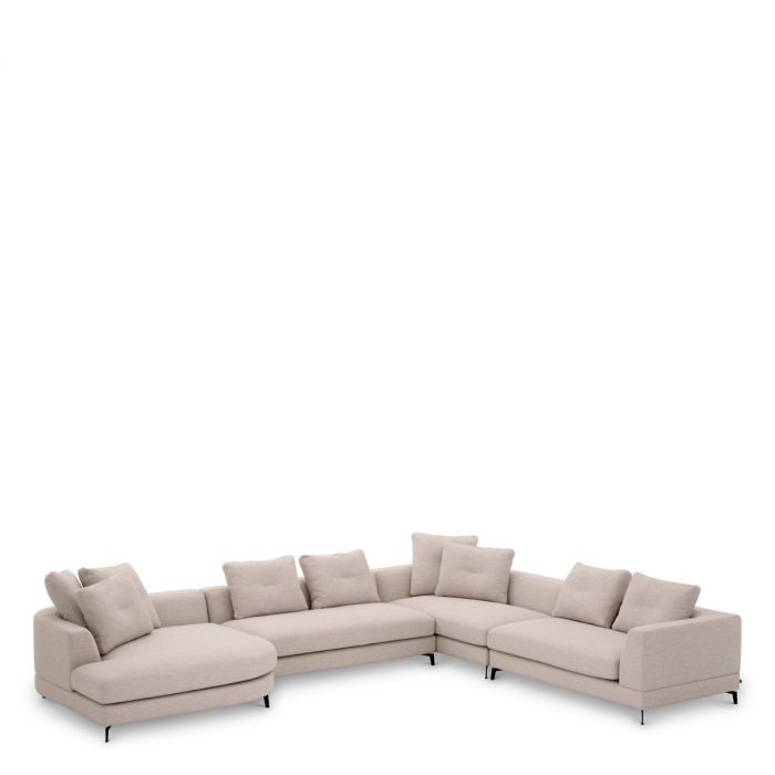 Sofa Moderno L aveiro sand