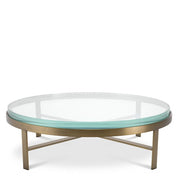 Coffee Table Hoxton brushed brass finish