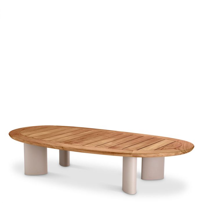 Outdoor Coffee Table Free Form natural teak