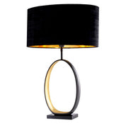 Table Lamp Saturnia gunmetal finish incl shade