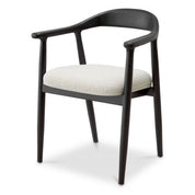 Dining Chair Beale classic black finish sentier cream