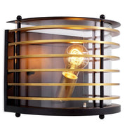 Outdoor Wall Lamp Logan black finish clear glass