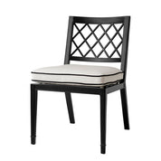 Outdoor Dining Chair Paladium black sunbrella canvas