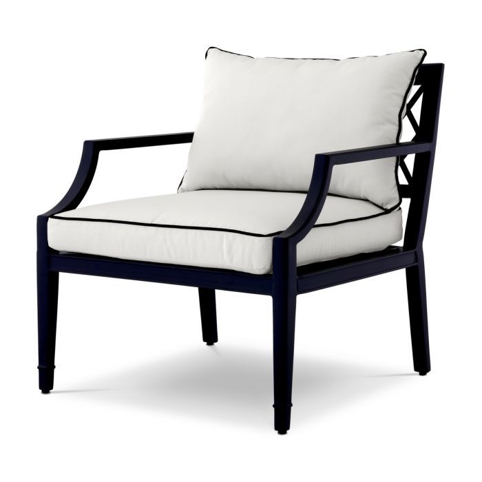 Outdoor Chair Bella Vista black sunbrella canvas