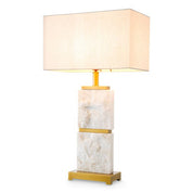 Table Lamp Newton L antique brass finish incl shade