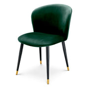 Dining Chair Volante roche dark green velvet