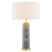 Table Lamp Lxry grey marble incl shade