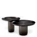 Coffee Table Zachary gunmetal finish set of 2
