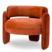 Chair Chaplin savona orange velvet