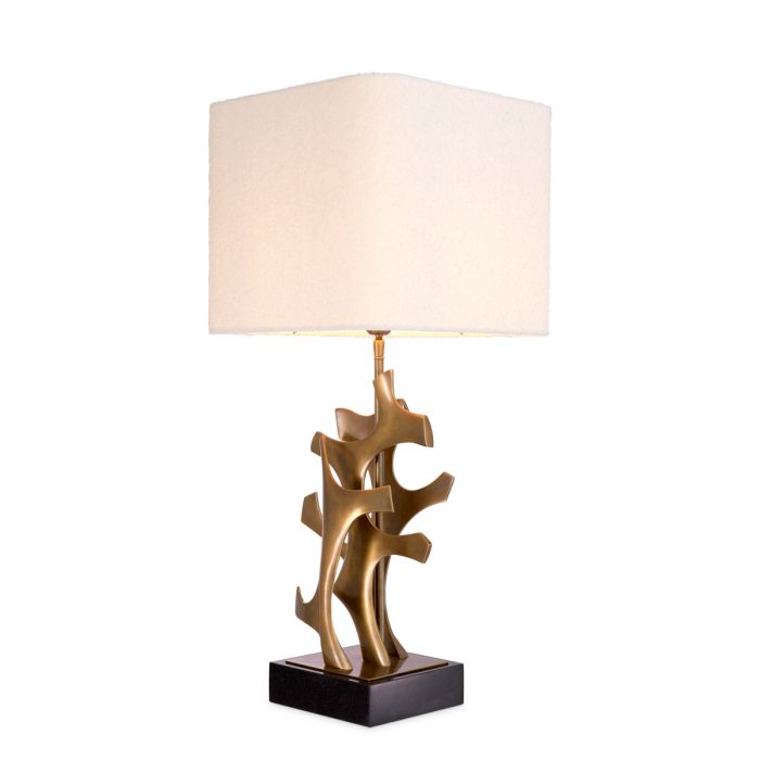 Table Lamp Agapé vintage brass finish incl shade