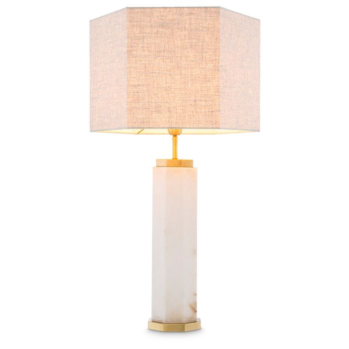 Table Lamp Newman alabaster incl shade