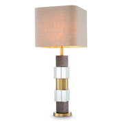 Table Lamp Cullingham grey marble incl shade