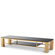 TV Cabinet Drexel brushed brass finish