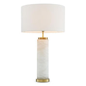 Table Lamp Lxry alabaster incl shade