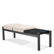 Bench Bibi bronze finish bouclé cream