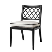 Outdoor Dining Chair Paladium black sunbrella canvas