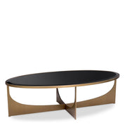 Coffee Table Elegance brushed brass finish