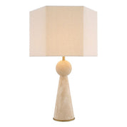 Table Lamp Novak travertine incl shade