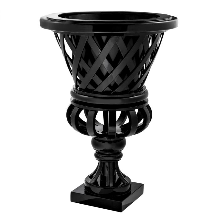 Planter Cypress Gardens piano black finish