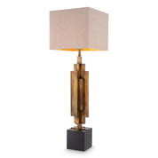 Table Lamp Ellis vintage brass finish incl shade