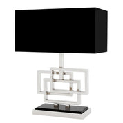 Table Lamp Windolf nickel finish incl shade