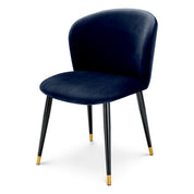 Dining Chair Volante savona midnight blue velvet