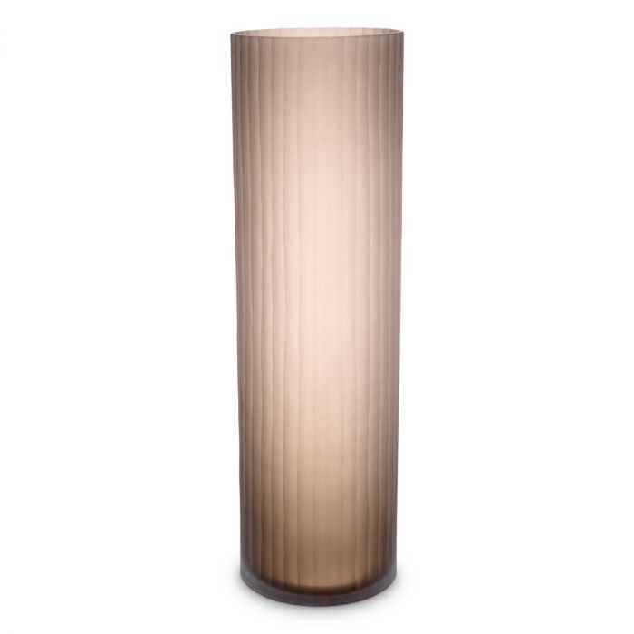 Vase Haight L frosted brown