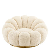 Swivel Chair Mello faux shearling