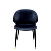Dining Chair Volante with arm savona midnight blue