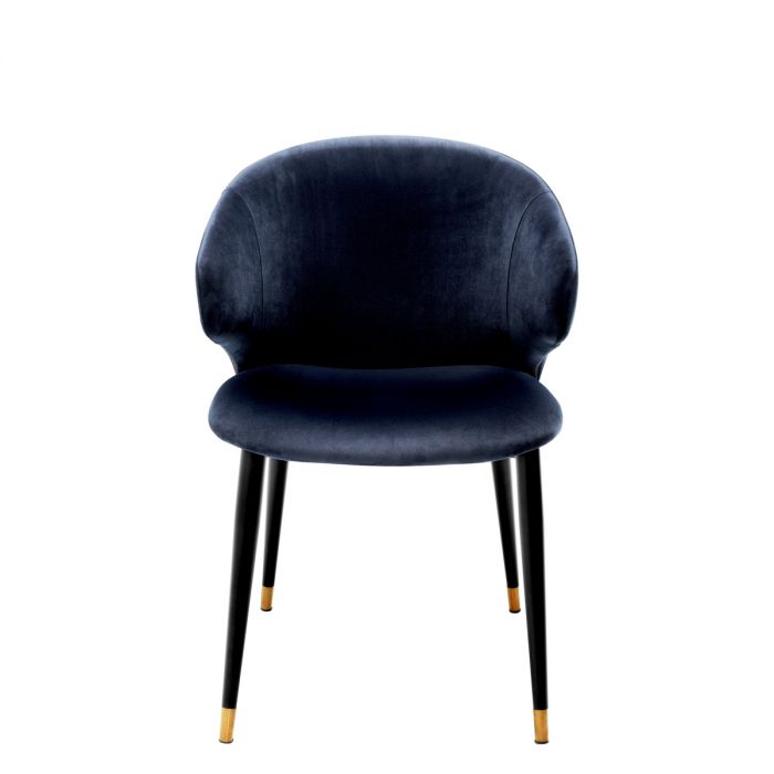 Dining Chair Volante with arm savona midnight blue