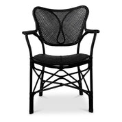 Dining Chair Colony with arm matte black
