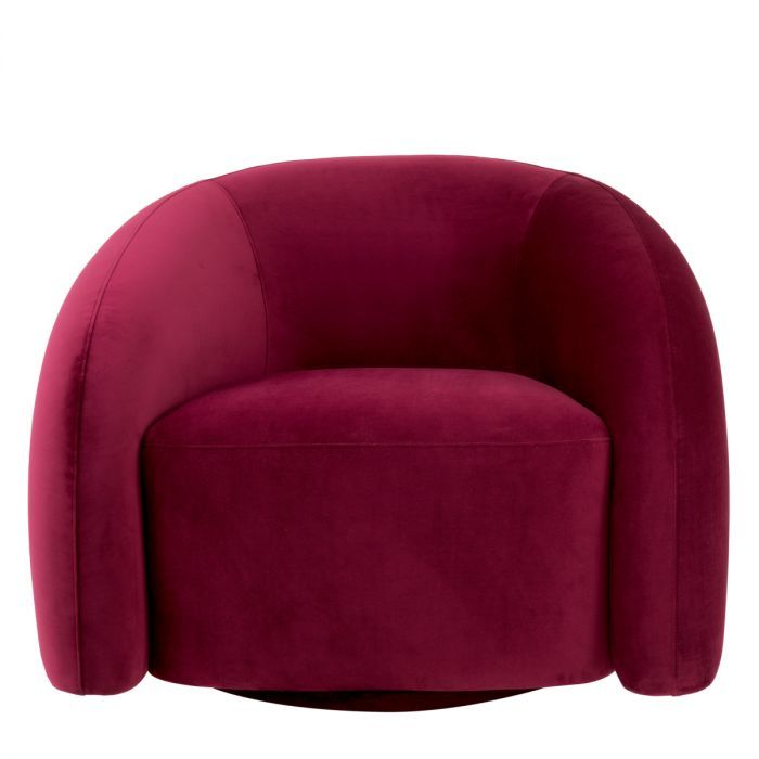 Swivel Chair Novelle savona bordeaux velvet