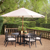 Outdoor Dining Chair Cap-Ferrat black sunbrella canvas