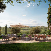 Outdoor Sofa Trinity cream weave viola sand