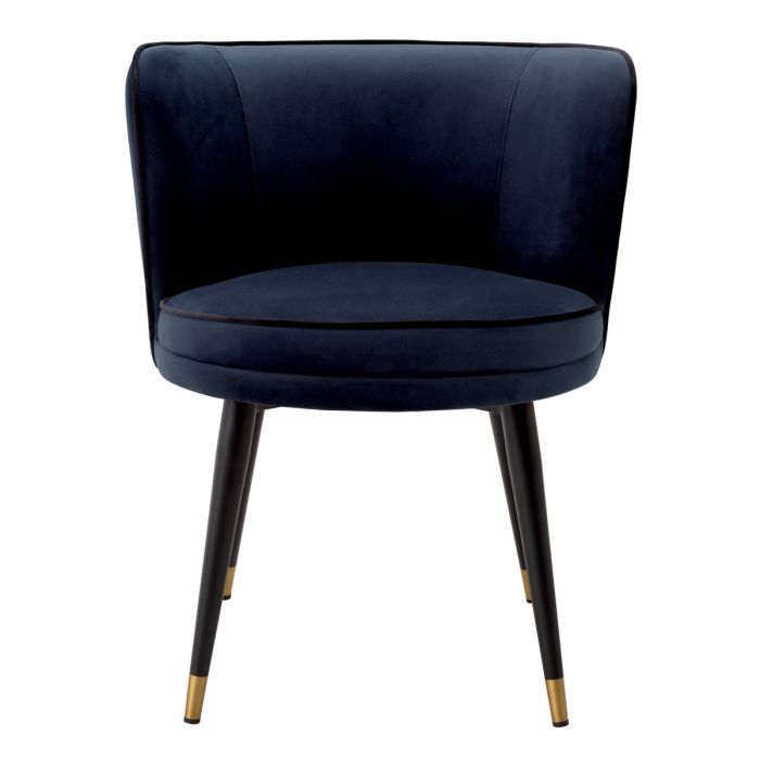 Dining Chair Grenada savona midnight blue velvet