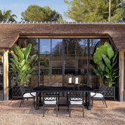 Outdoor Dining Table Bell Rive rectangular black