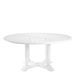 Outdoor Dining Table Bell Rive round L white