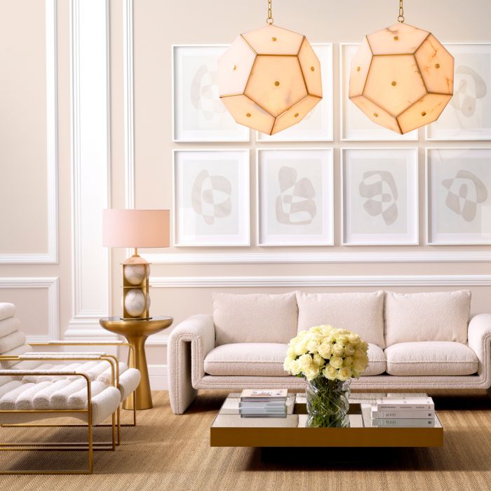 Table Lamp Eternity antique brass finish incl shade