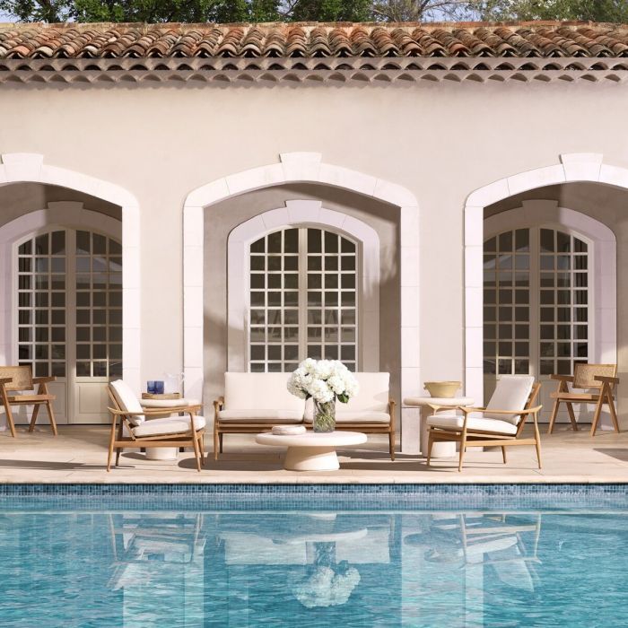 Outdoor Coffee Table Cleon cream