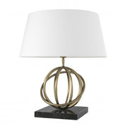 Table Lamp Edition antique brass finish incl shade