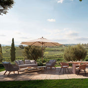 Outdoor Coffee Table Aurore faux travertine